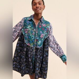 NWT Free People My Time Shirtdress